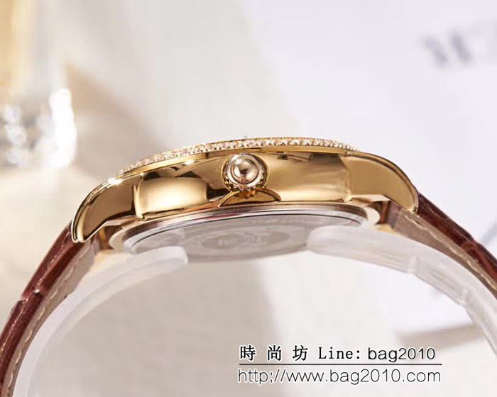 LONGINES浪琴 音符波紋貝母面 輕奢風女士腕表 WSS0583